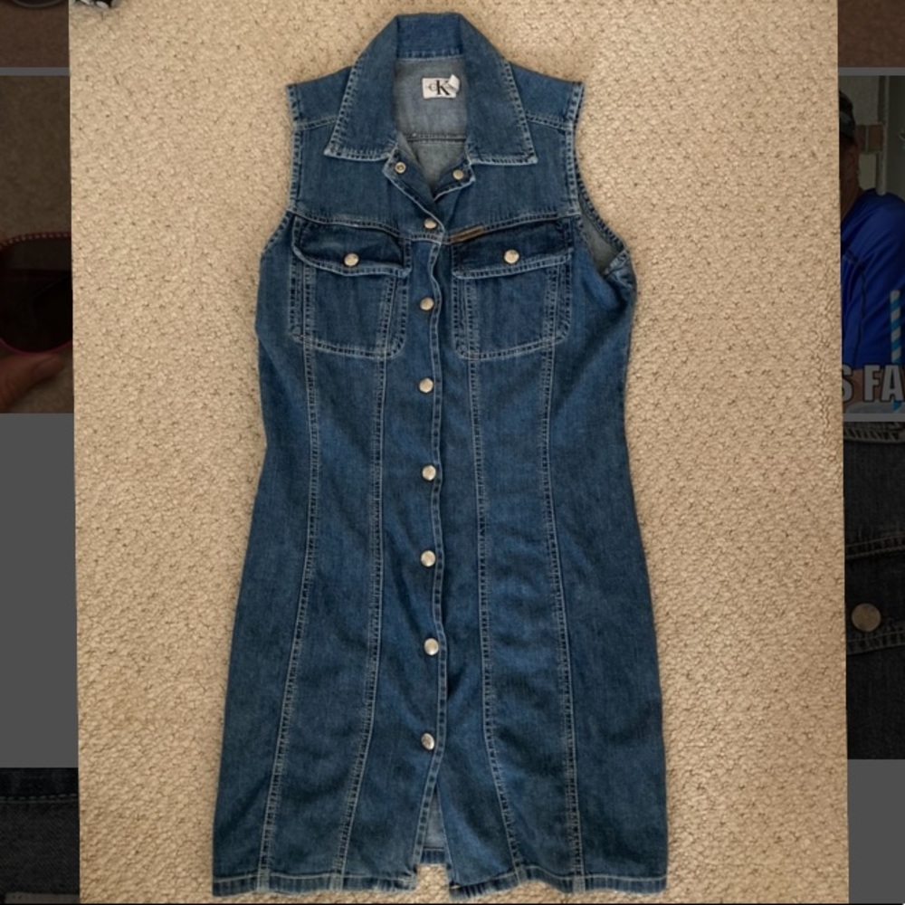 Y2K Vintage Calvin Klein Denim Dress